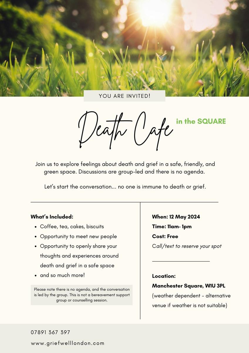 London Death Cafe in the Square