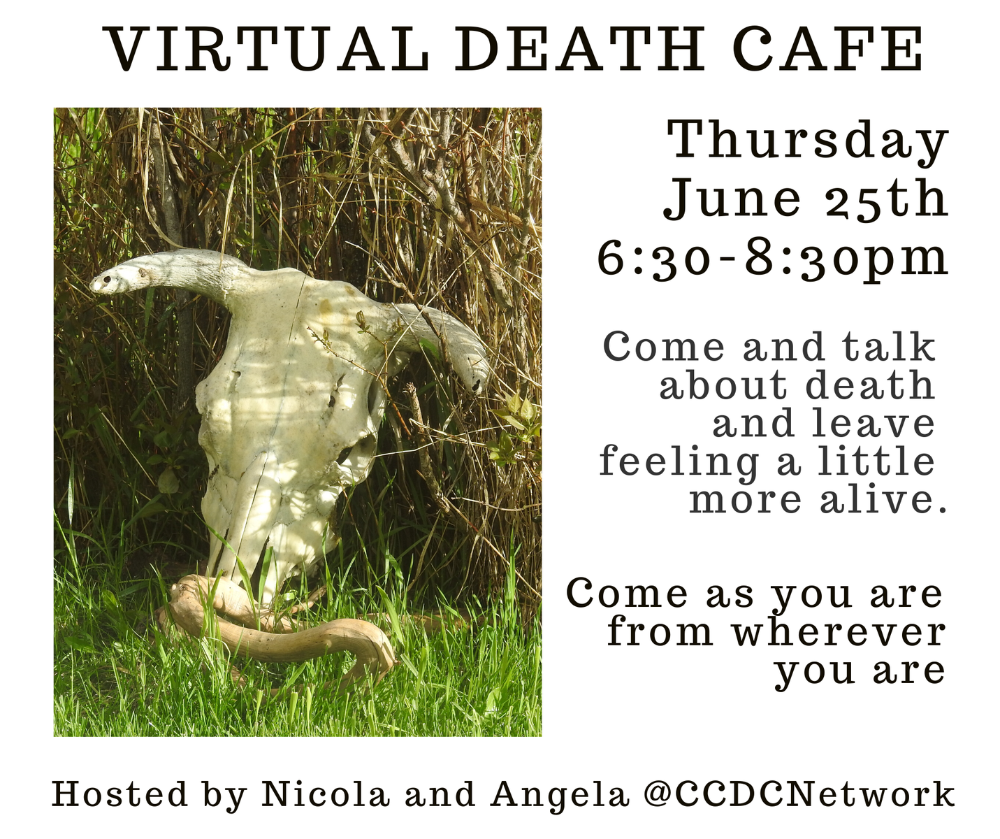 Virtual Death Cafe Pacific Time