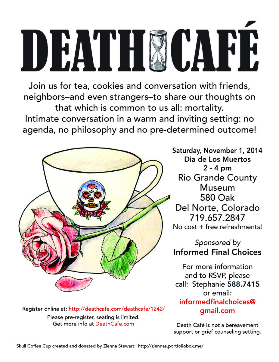 Death Cafe in Del Norte, Colorado