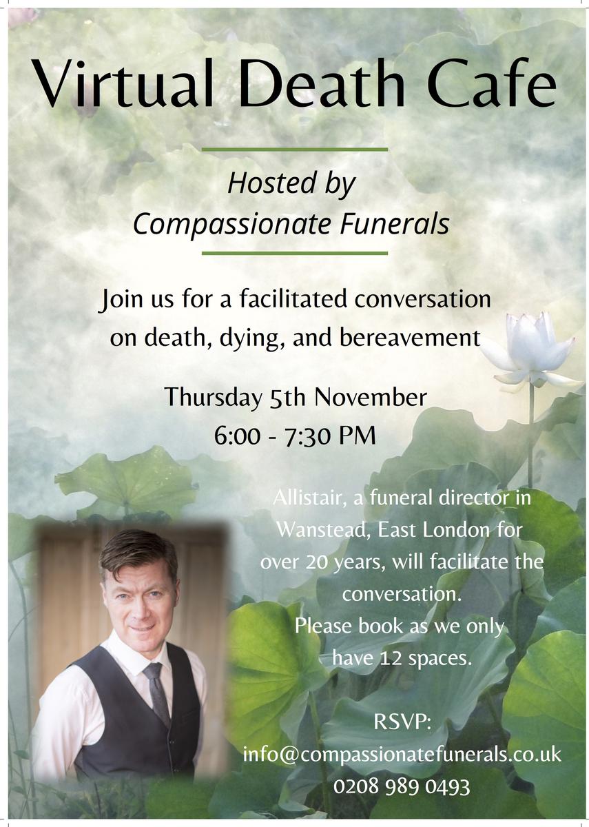 GMT Virtual Death Cafe hosted by Compassionate Funerals
