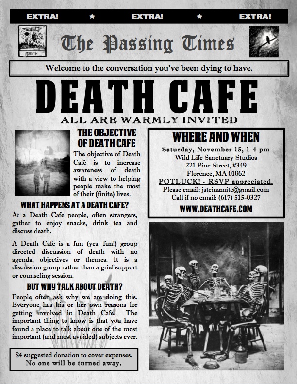 Death Cafe, Florence, MA