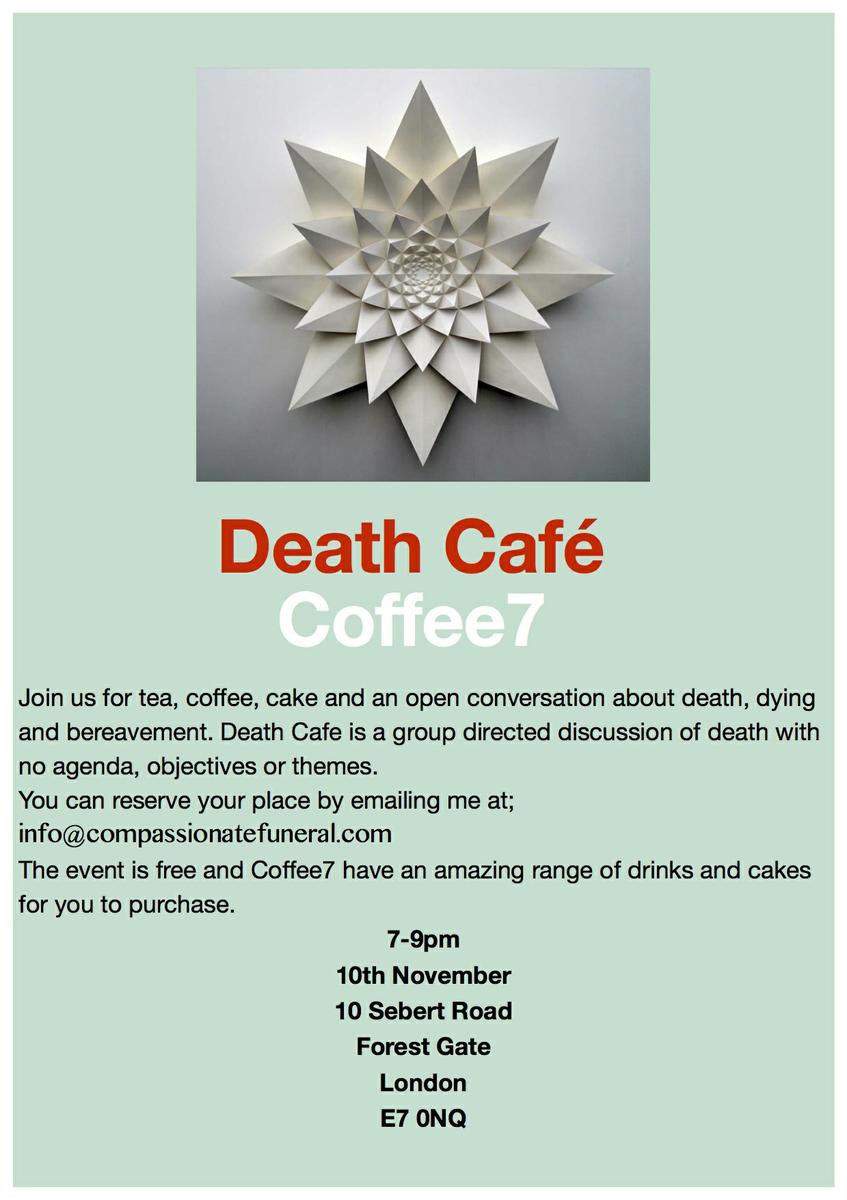 Death Cafe in Forest Gate, East London