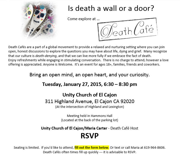 Death Cafe East County San Diego