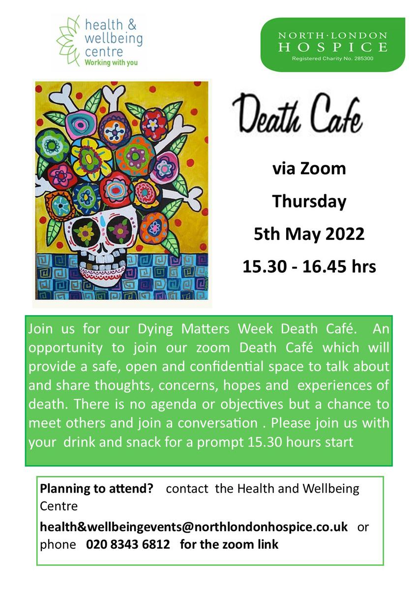 North London Hospice Online Death Cafe BST