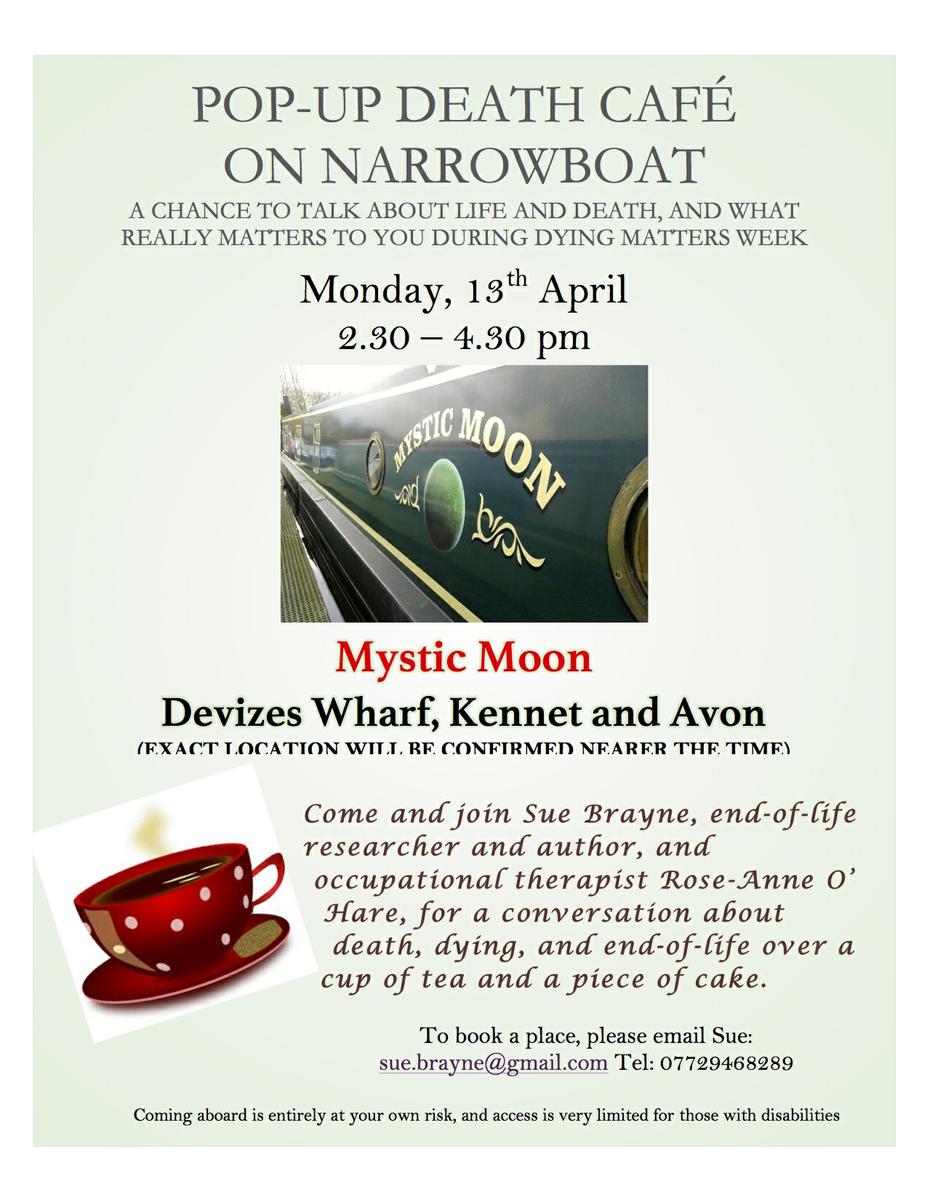 Pop-up Death Cafe: Devizes, Kennet and Avon Canal