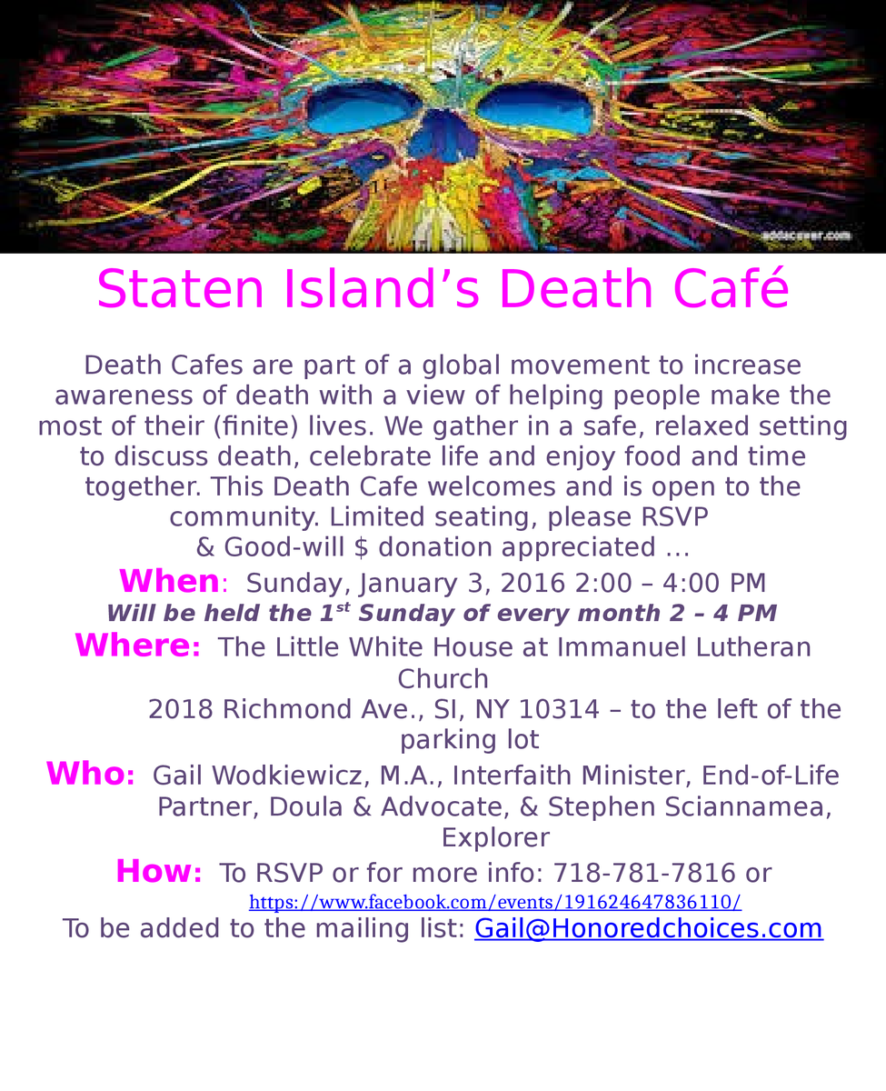 Staten Island's Death Cafe