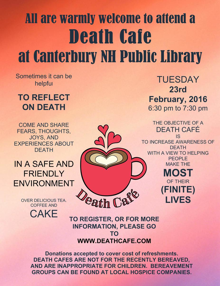 Canterbury NH Death Cafe
