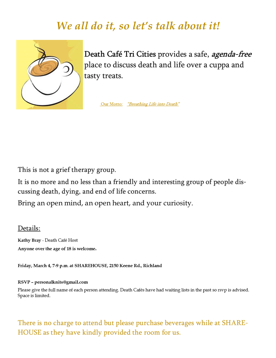 Death Cafe Tri Cities 