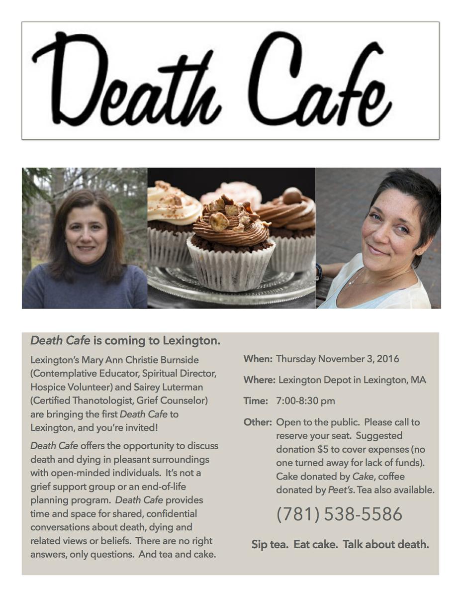 Death Cafe in Lexington, MA