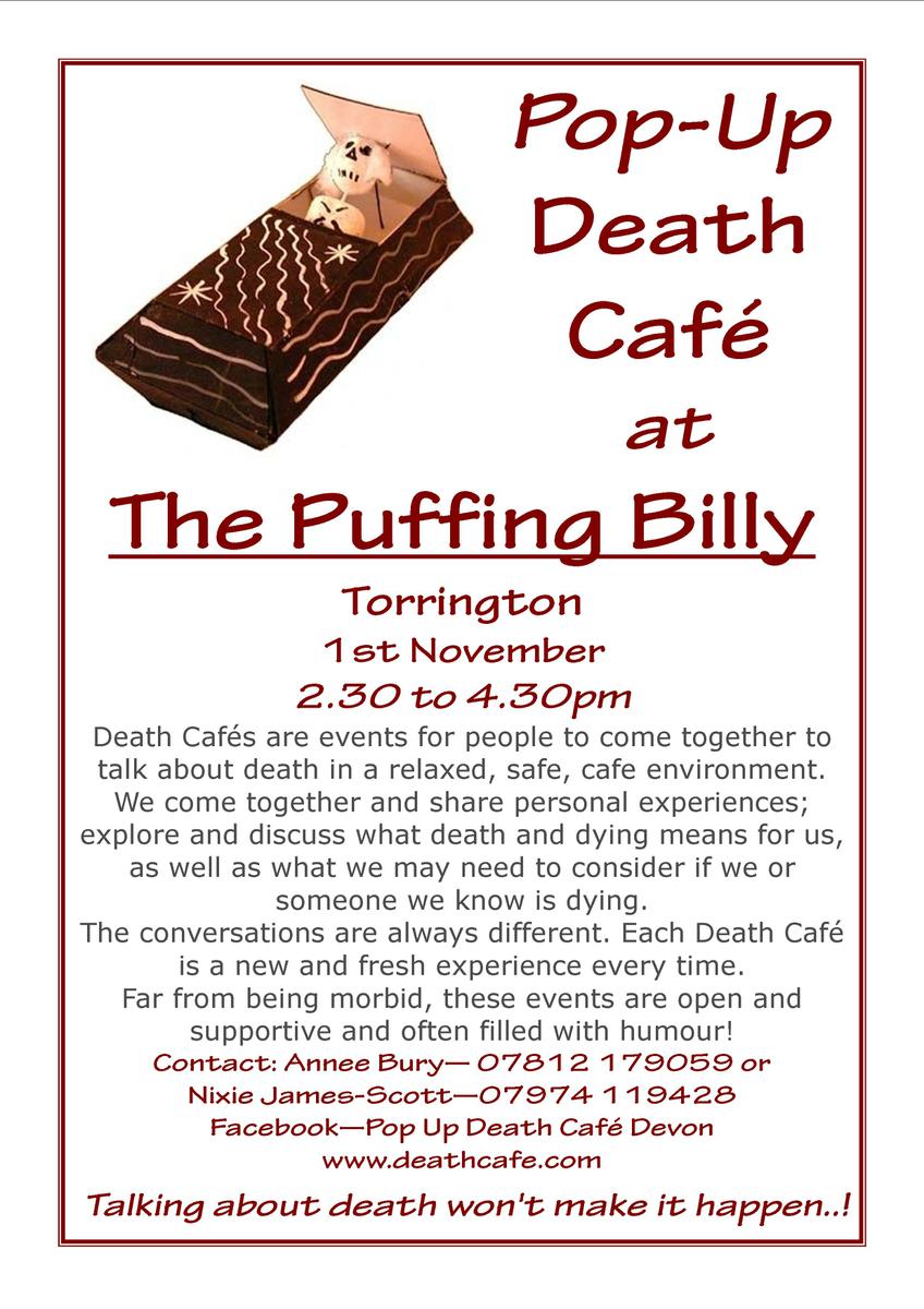 Pop Up Death Cafe in Devon
