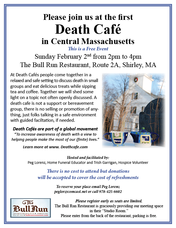 Death Cafe in Central Massachusetts