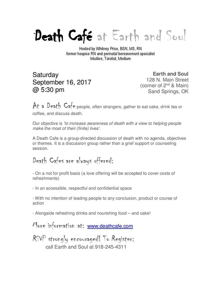 Death Cafe Earth and Soul