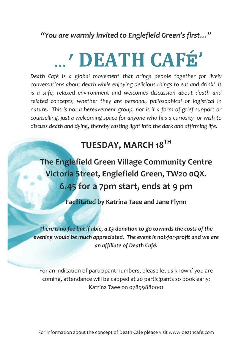 Englefield Green's first Death Cafe