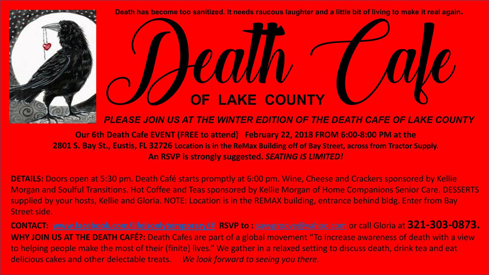 Death Cafe of Lake County Winter Edition