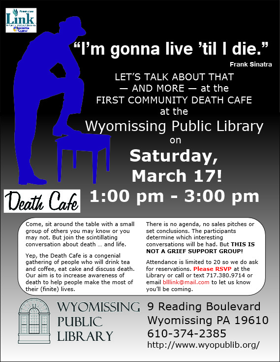 Wyomissing Public Library's FIRST Death Cafe