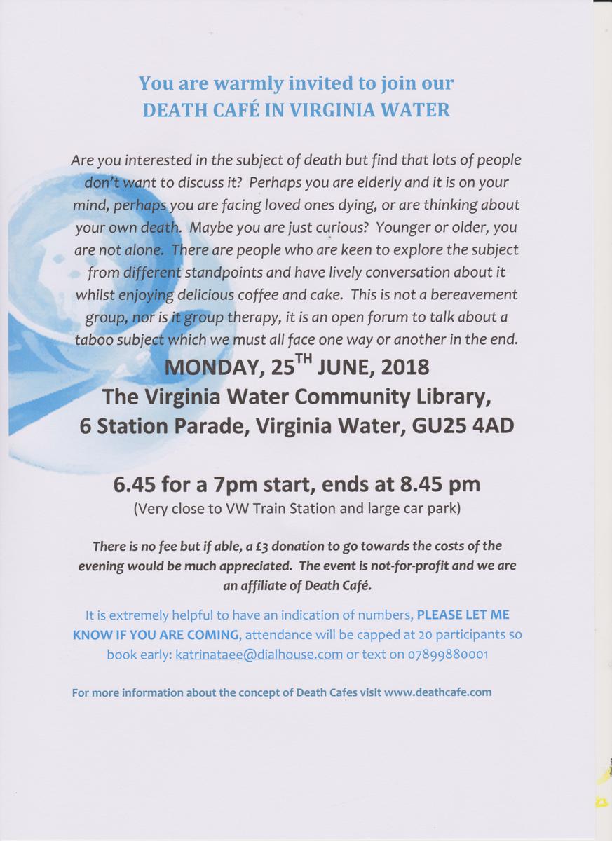 Virginia Water Death Cafe