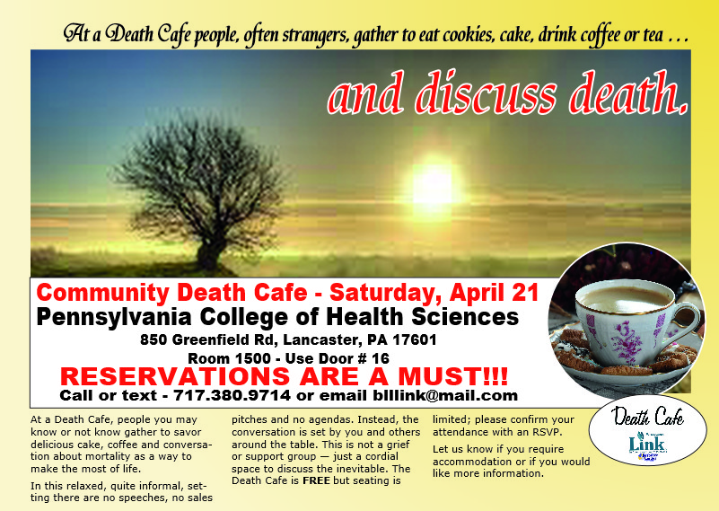 CANCELED - A Community Death Cafe at Pennsylvania College of Health Sciences