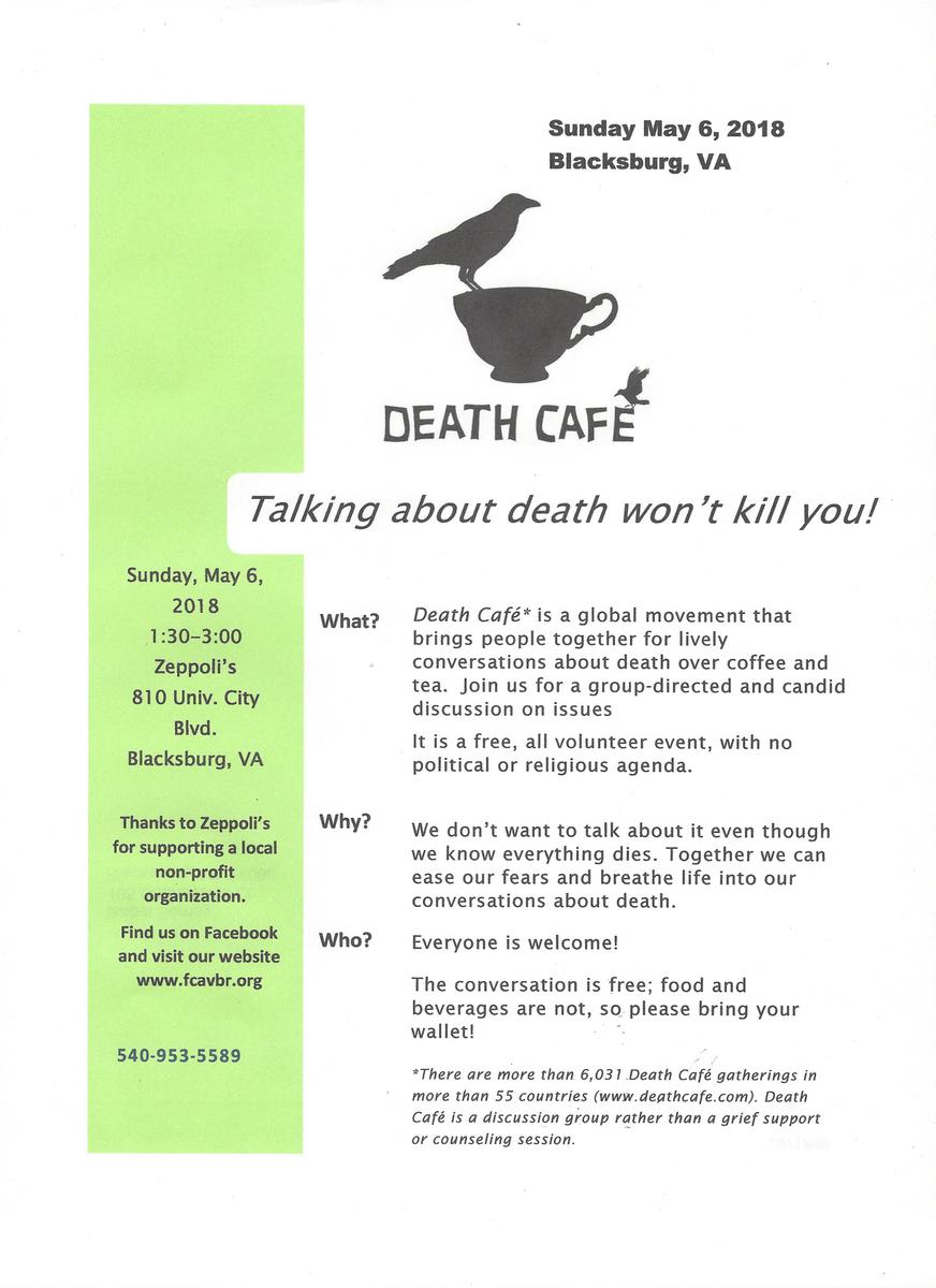 Death Cafe in Blacksburg