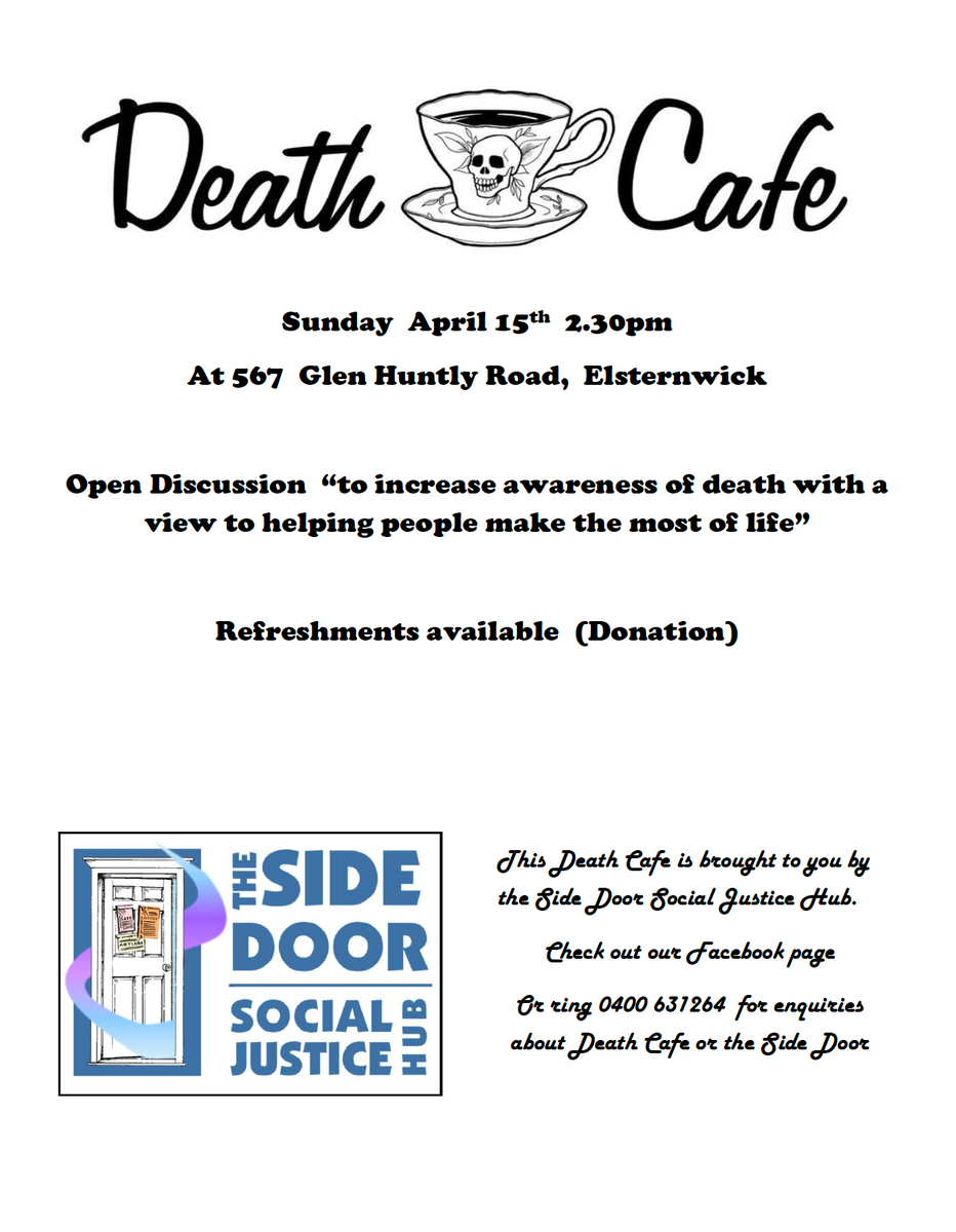 Side Door Social Justice Hub Death Cafe