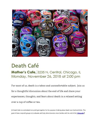 Death Cafe at Mather's