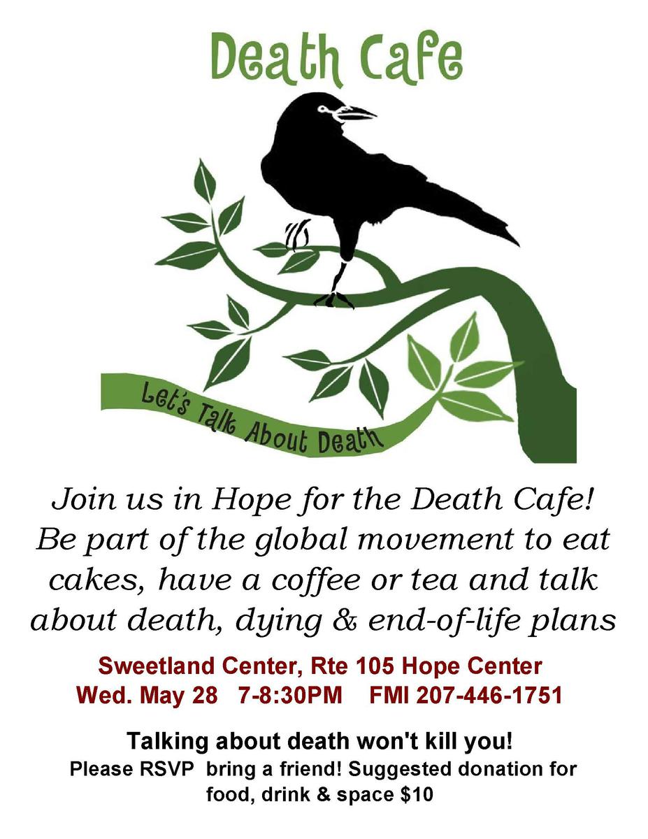 mid-coast Maine Death Cafe in Hope!
