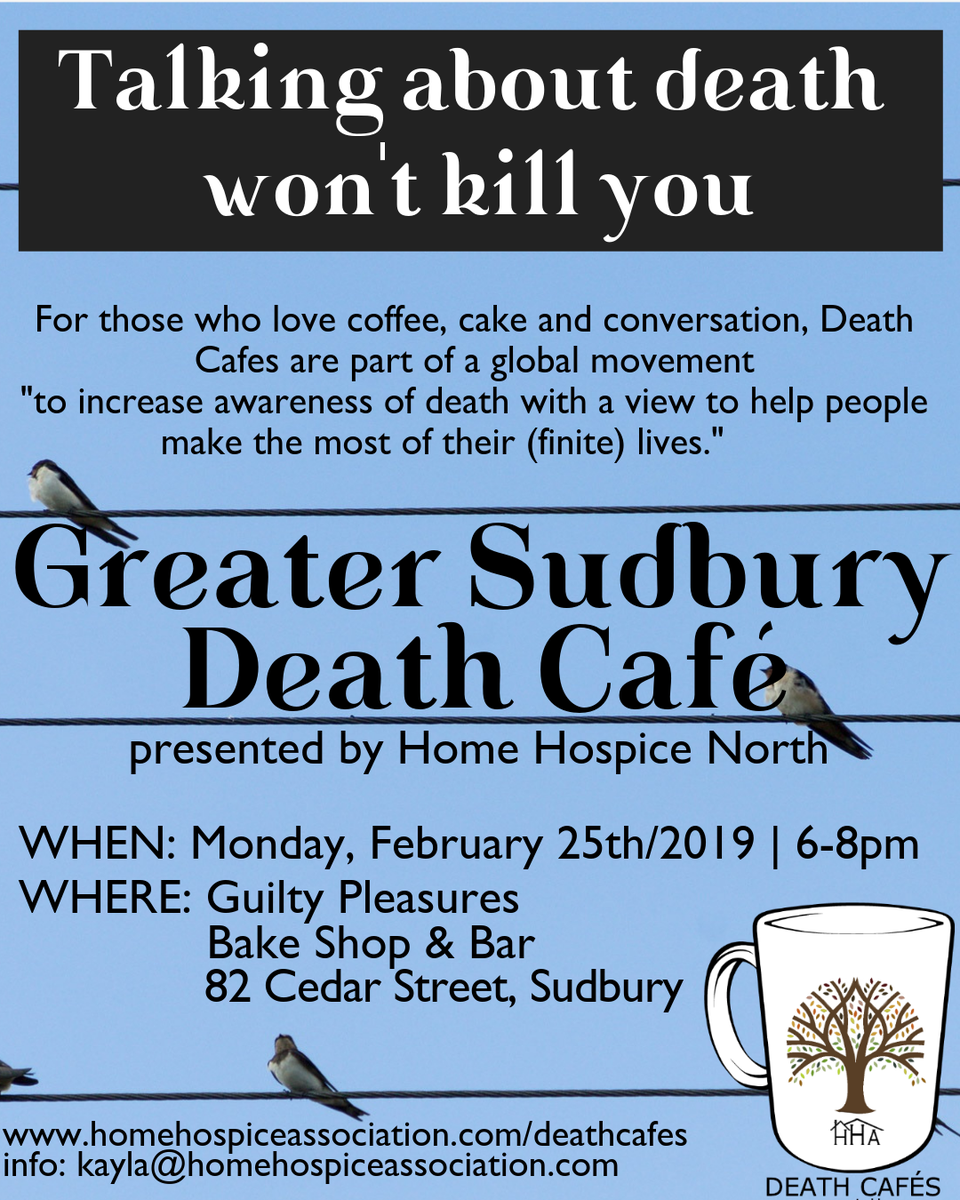 Greater Sudbury Death Cafe presented by Home Hospice North
