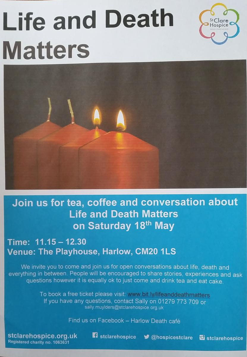 Harlow Death Cafe - Life & Death Matters