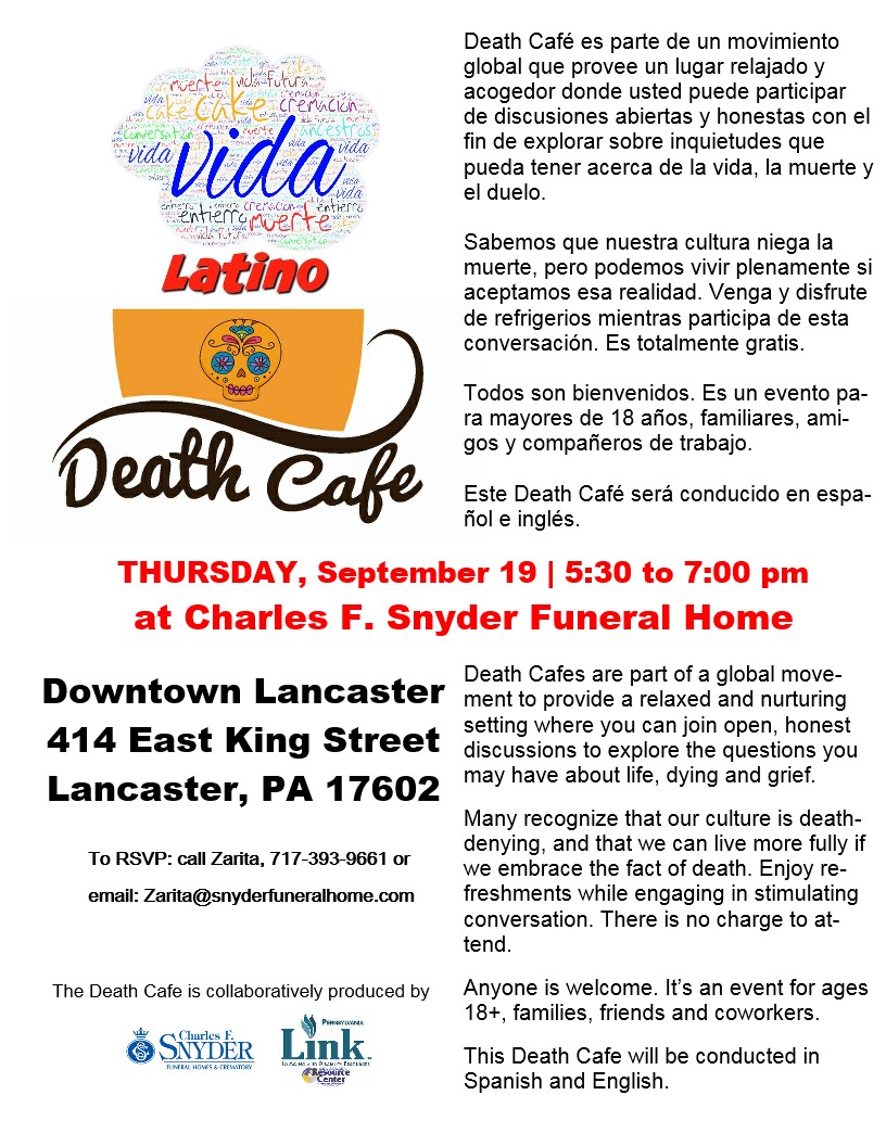 Lancaster County's First Latino Death Cafe
