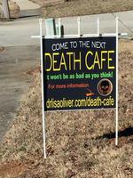 Yard Sign Advertising Death Cafe