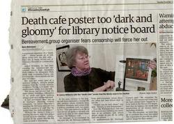 Death Cafe poster too 'dark and gloomy' for library notice board