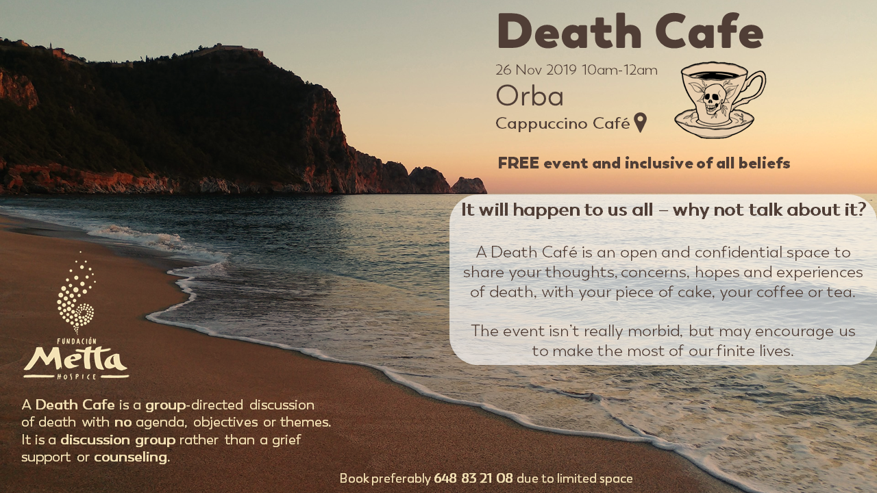 Death Cafe in Orba (Alicante, Spain)