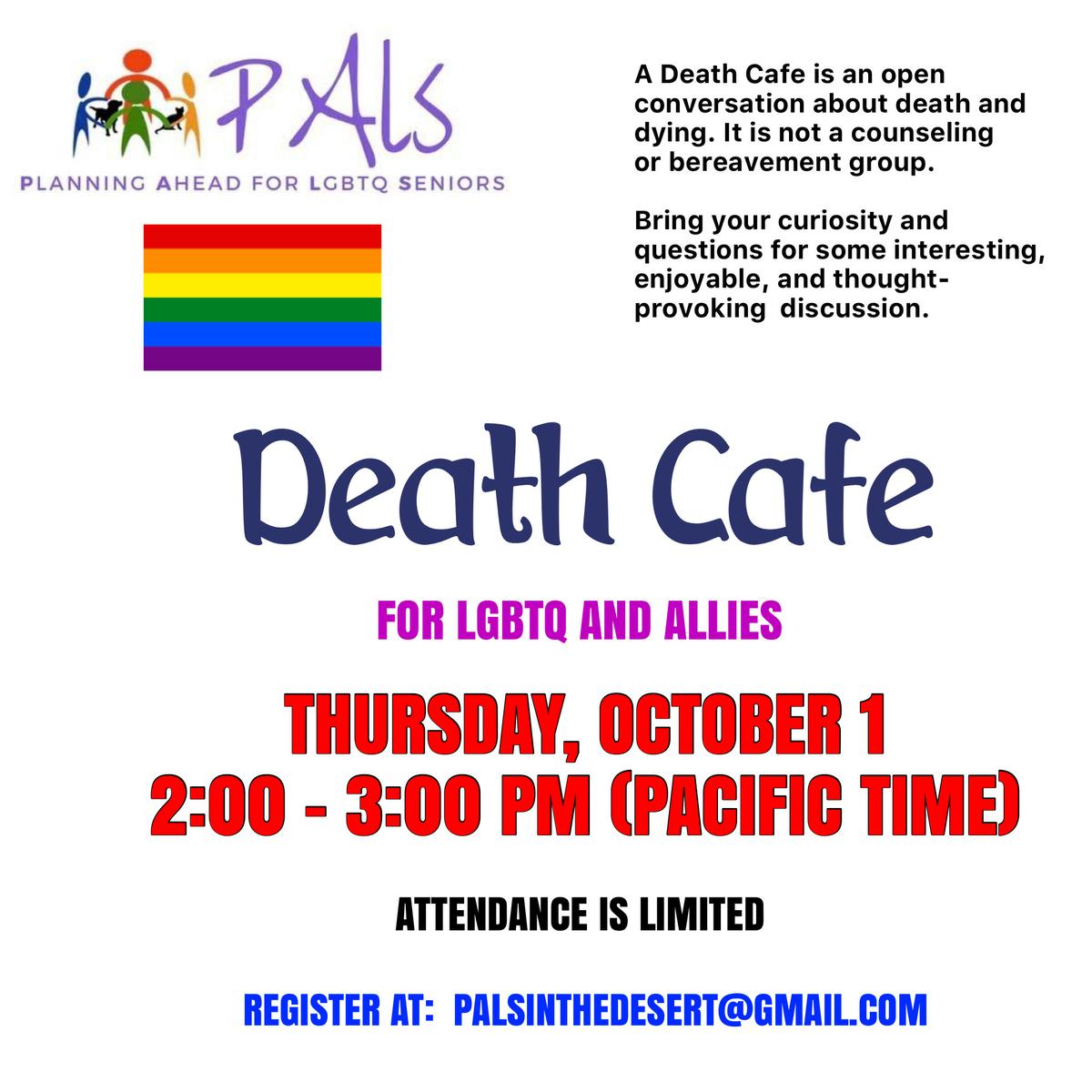 Death Cafe Palm Springs ONLINE