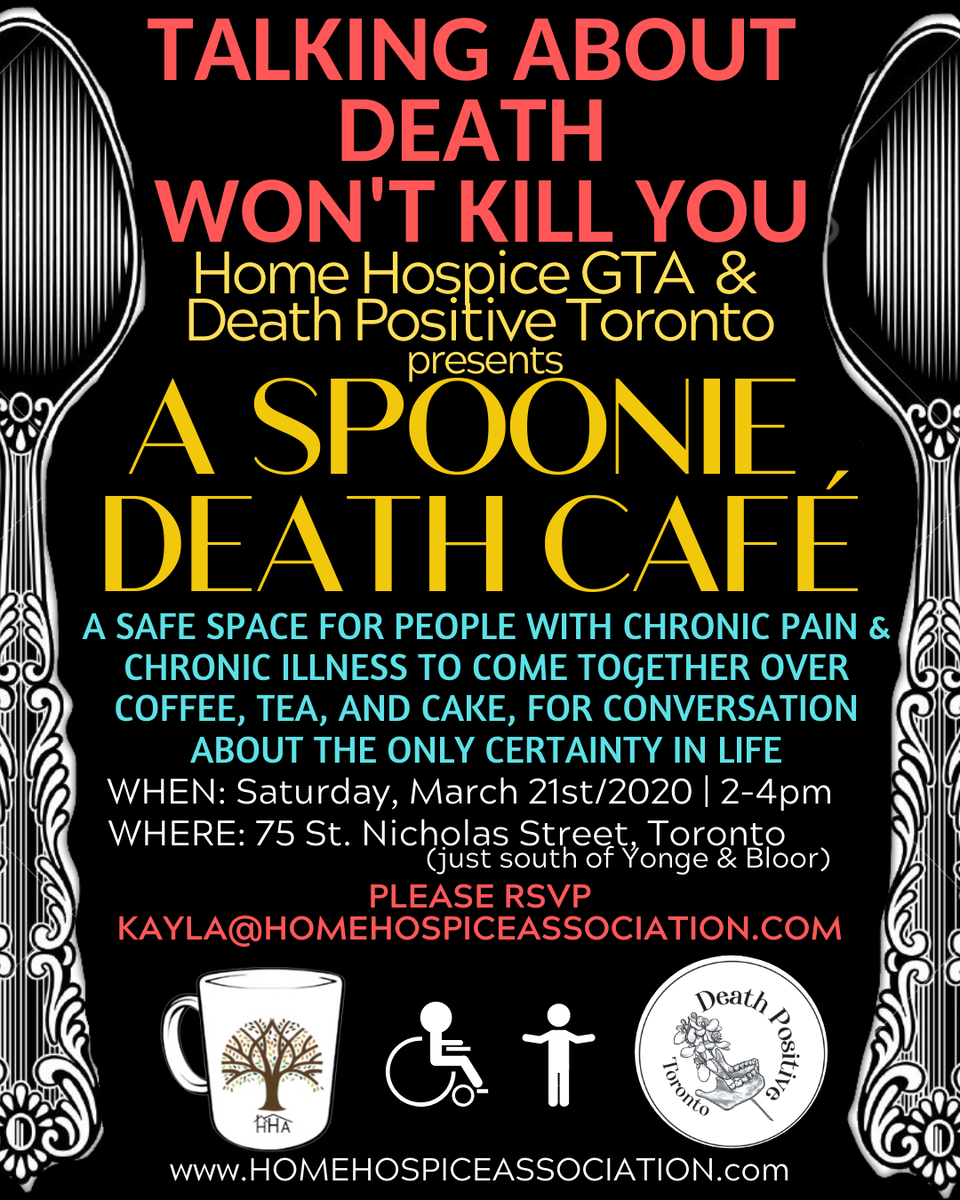 Spoonie Death Cafe Toronto- for people with Chronic Pain & Illness