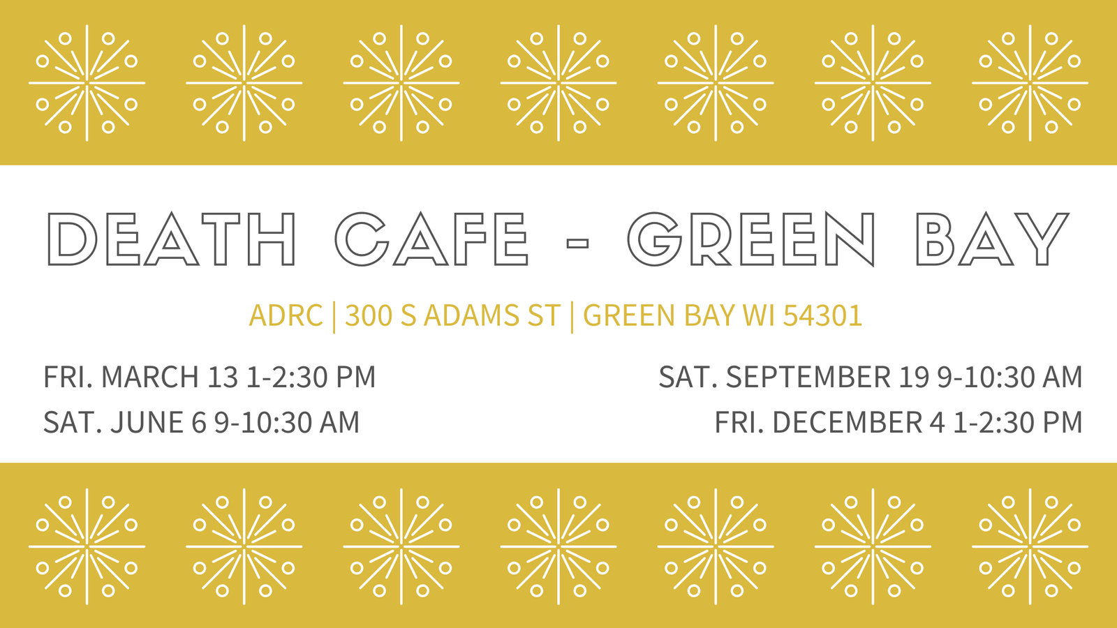 Death Cafe Green Bay March 13 2020