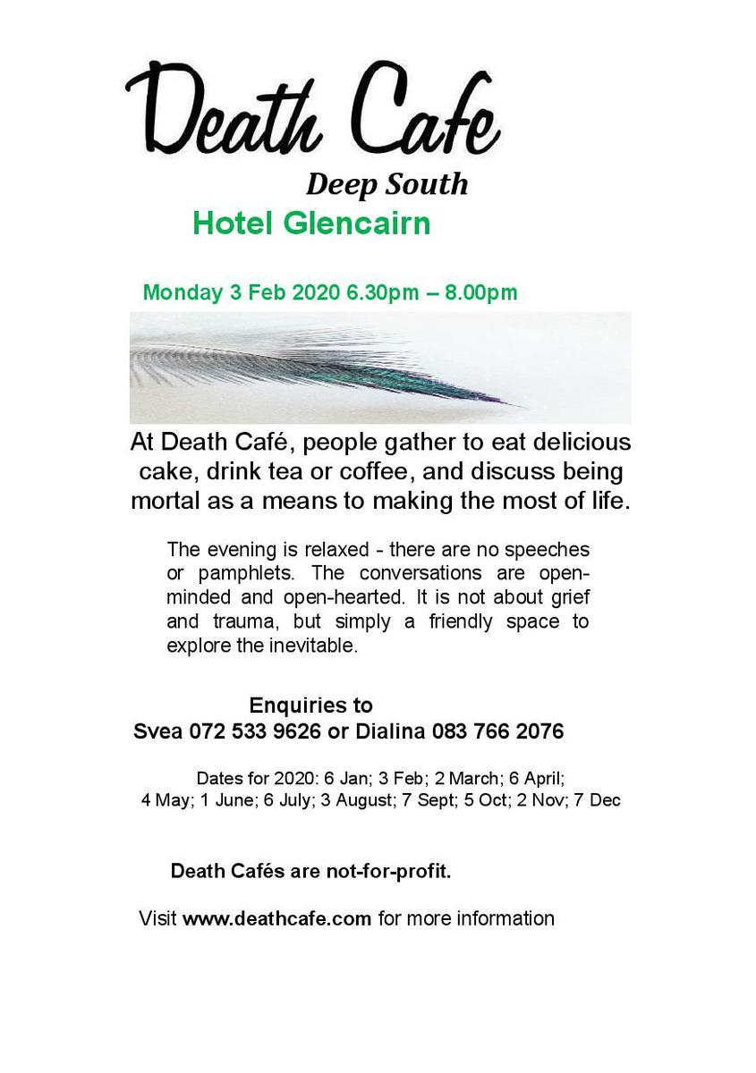 Glencairn Simonstown Death Cafe - Deep South