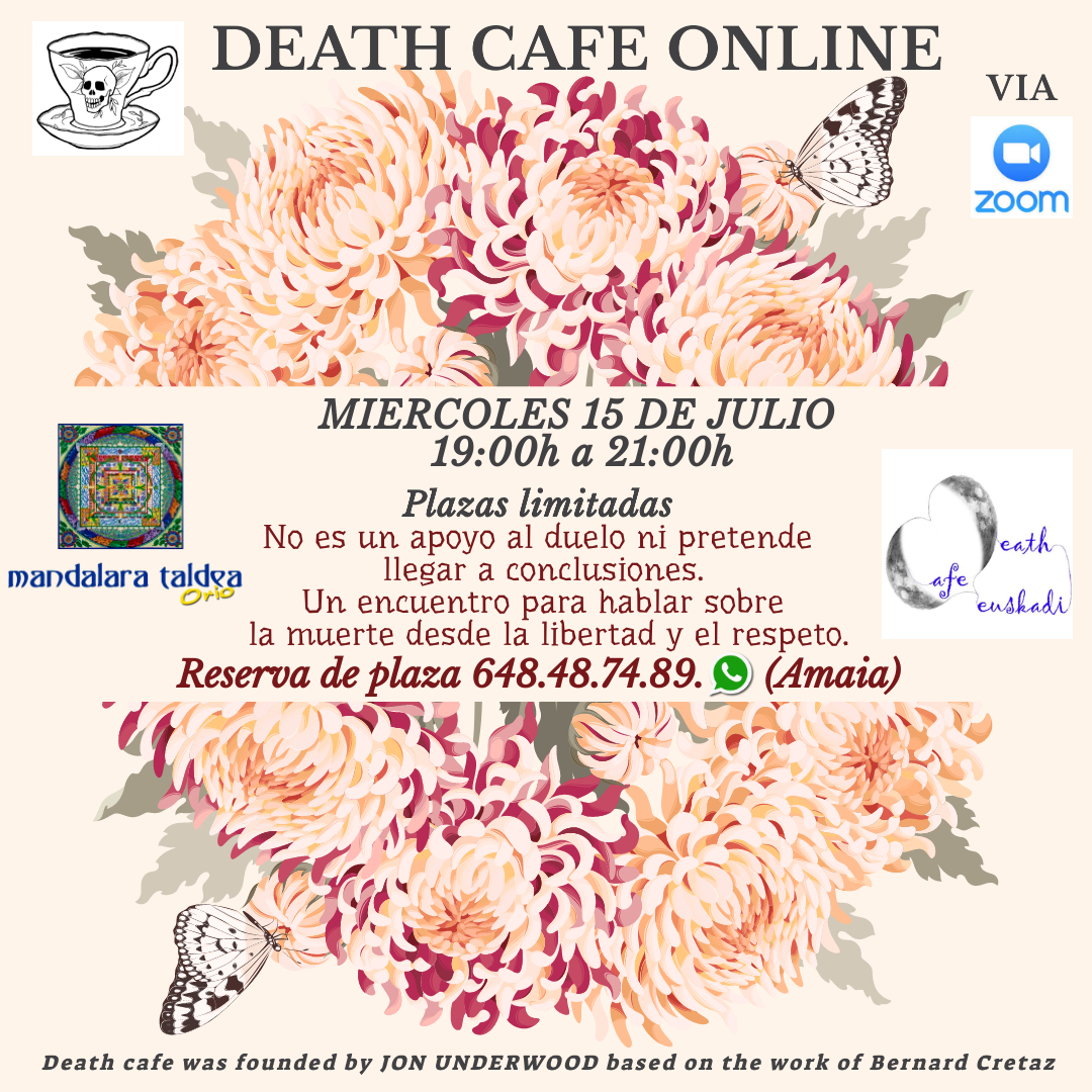 VI Death Cafe online desde Euskadi  CET