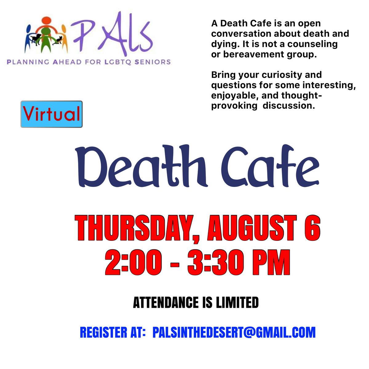 VIRTUAL Death Cafe Palm Springs PST