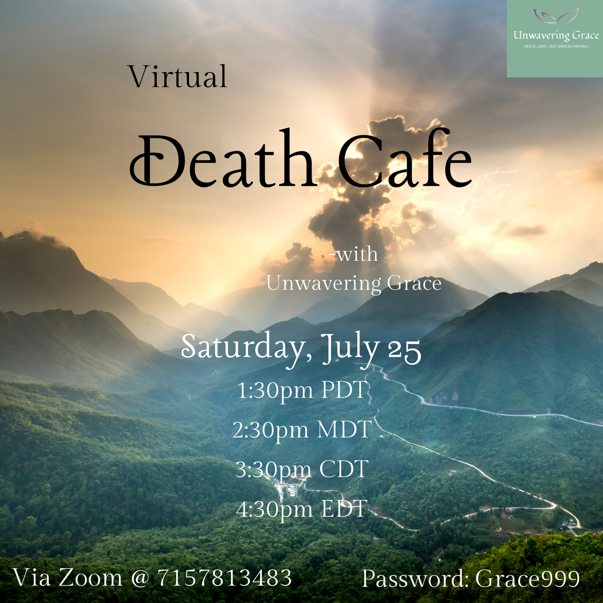 Virtual Death Cafe PDT
