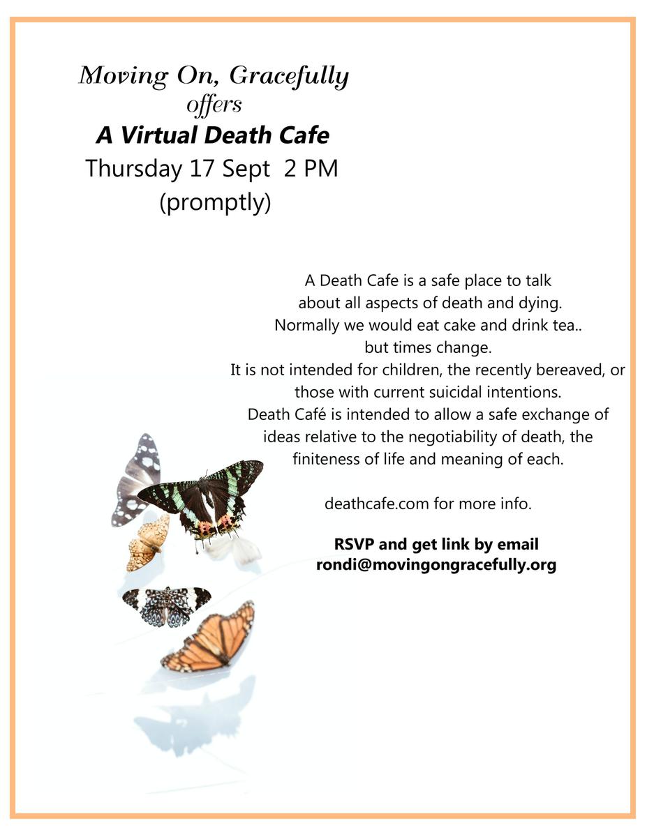 September Virtual Death Cafe EDT