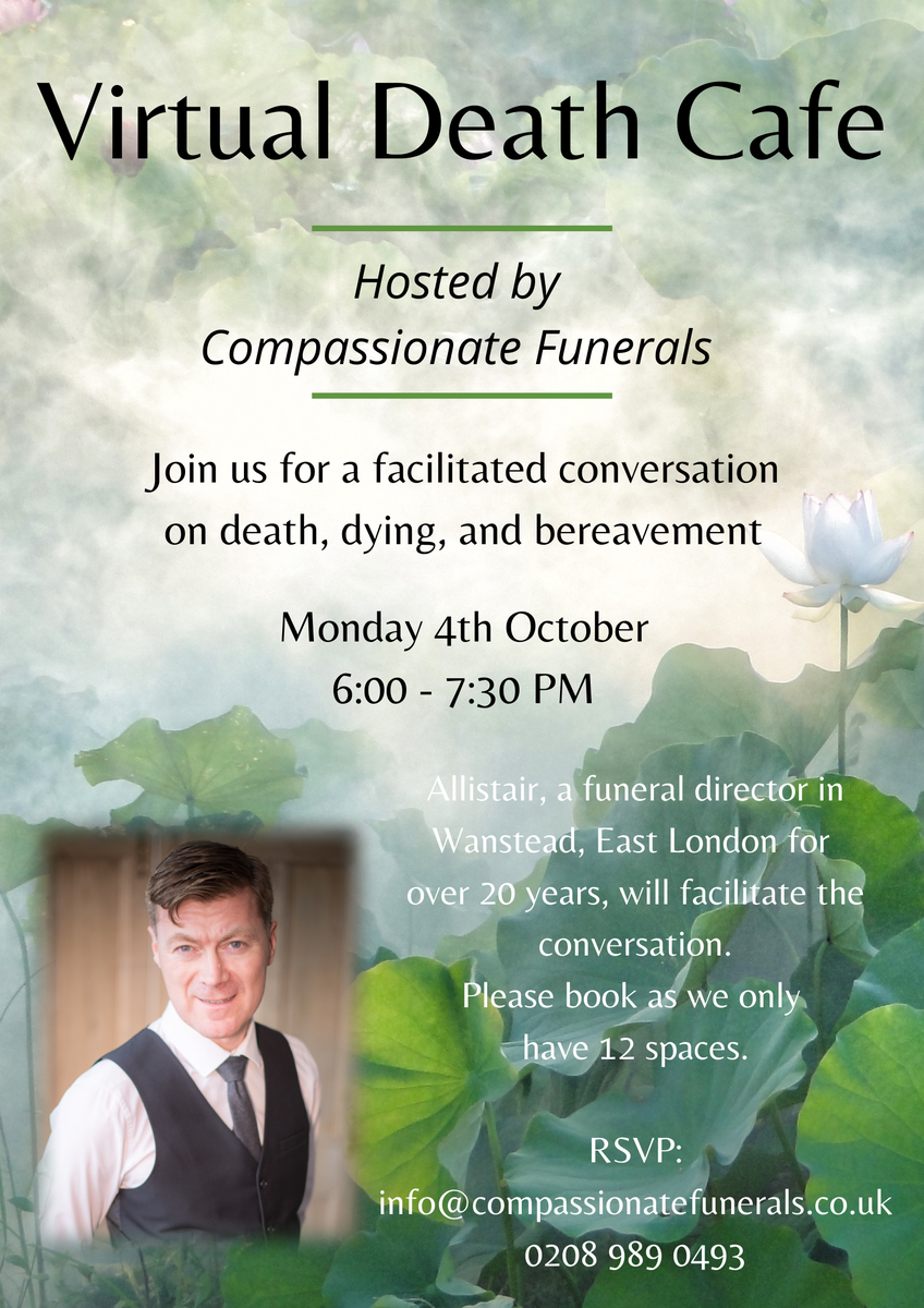 Virtual Death Cafe hosted by Compassionate Funerals