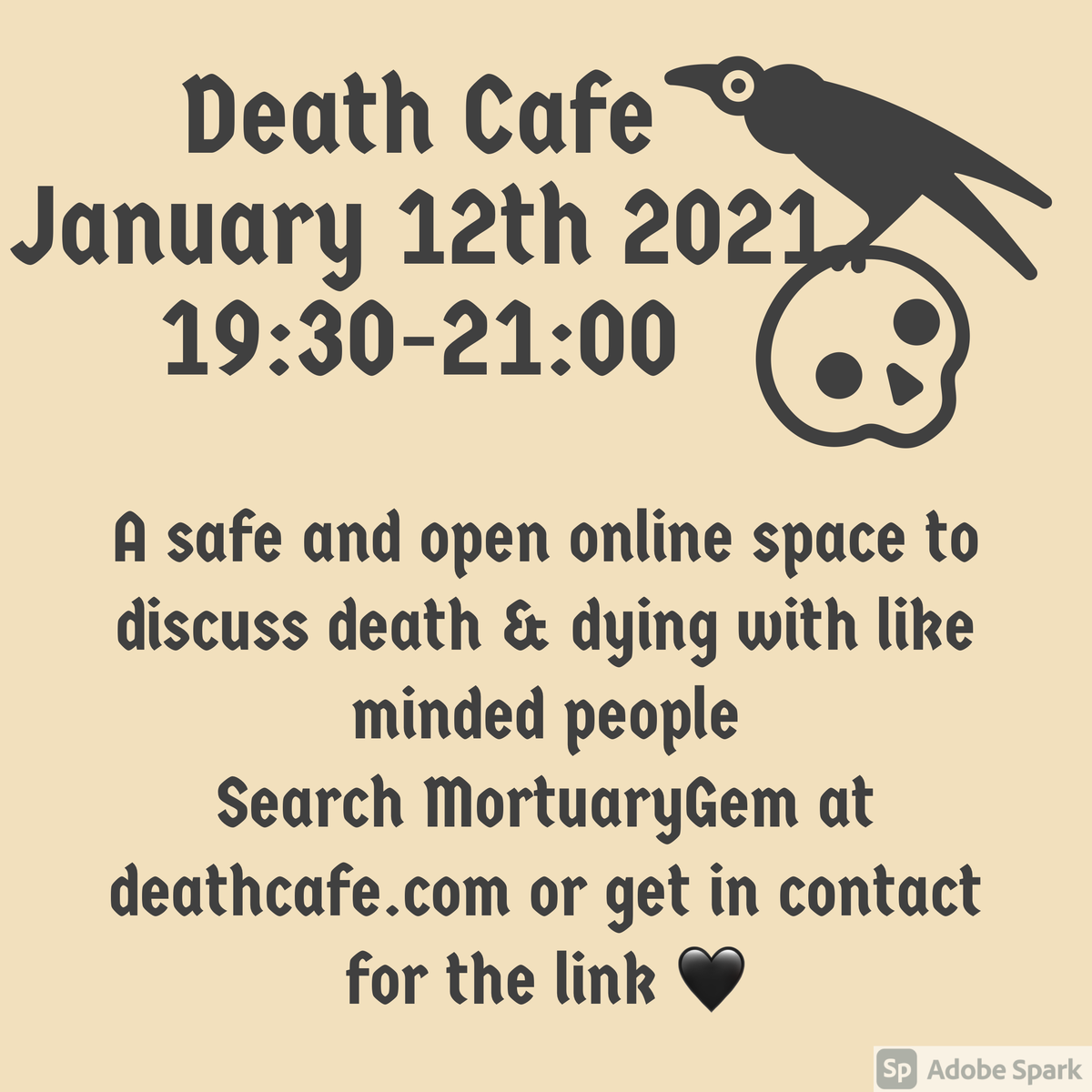 Online Upminster Death Cafe GMT