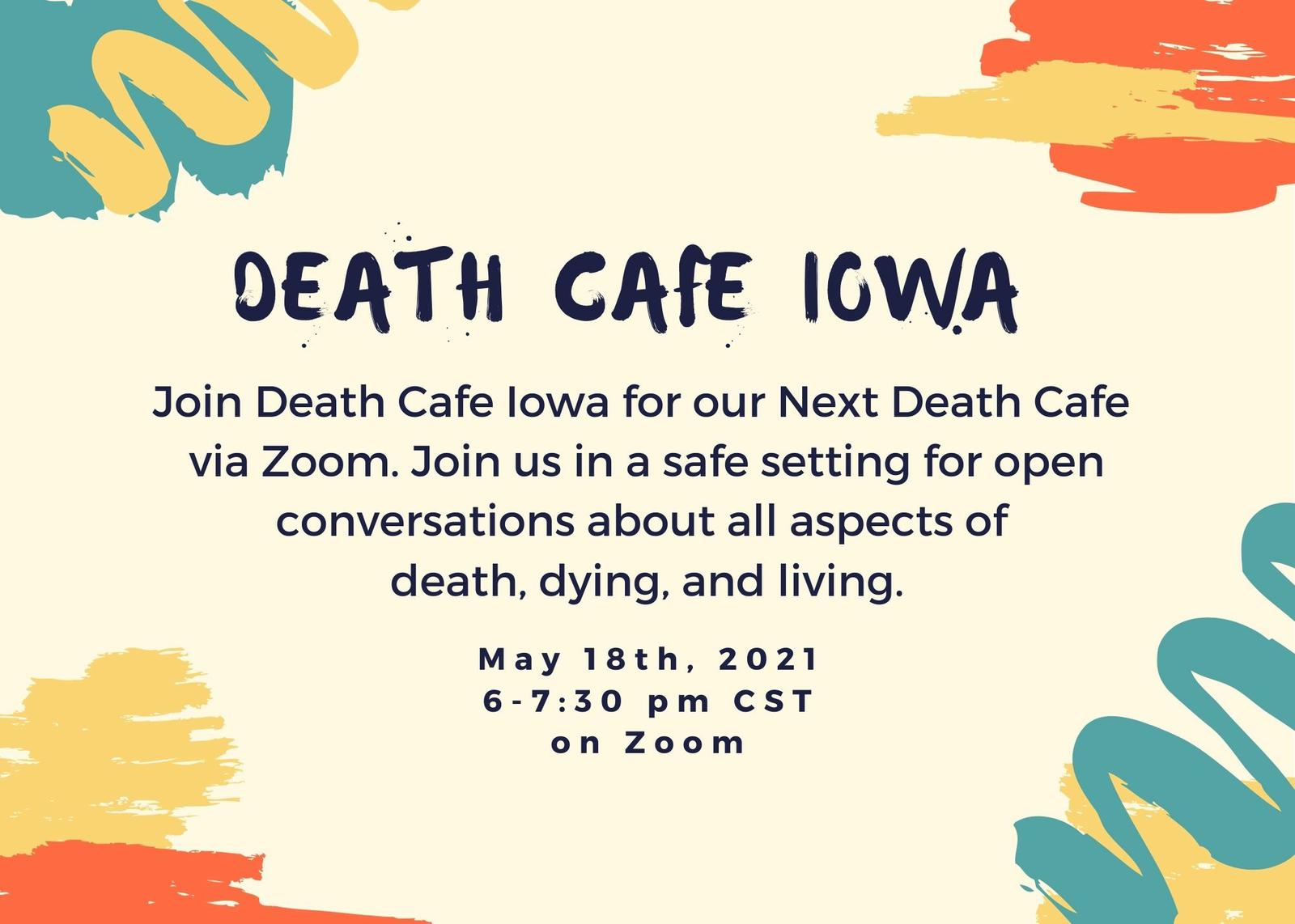Online Death Cafe Iowa CDT May