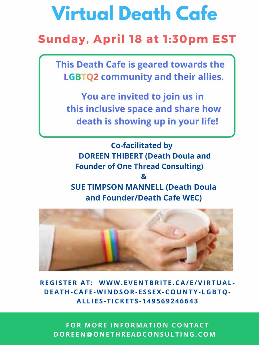 Virtual Death Cafe EDT (LGBTQ2 inclusive)