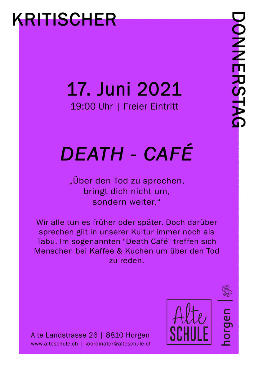 Kritischer Donnerstag - Death Cafe