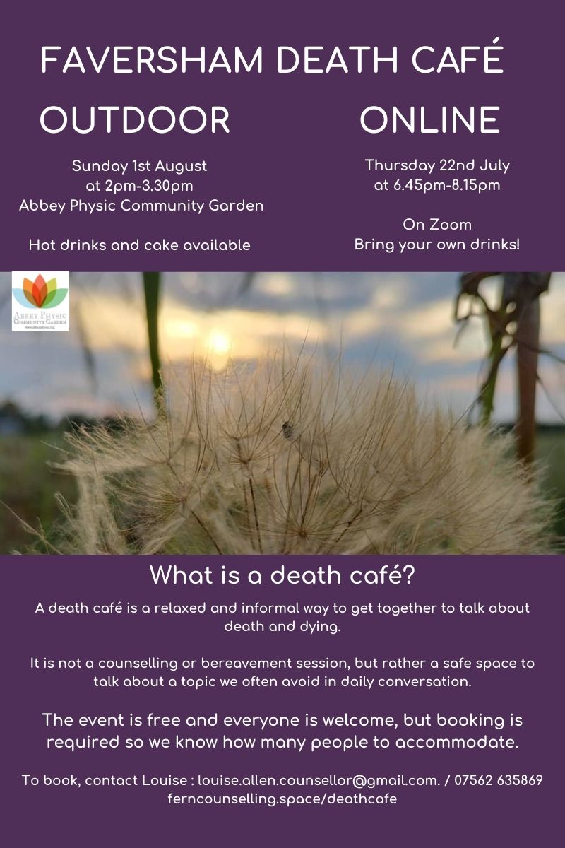 Faversham Online Death Cafe GMT