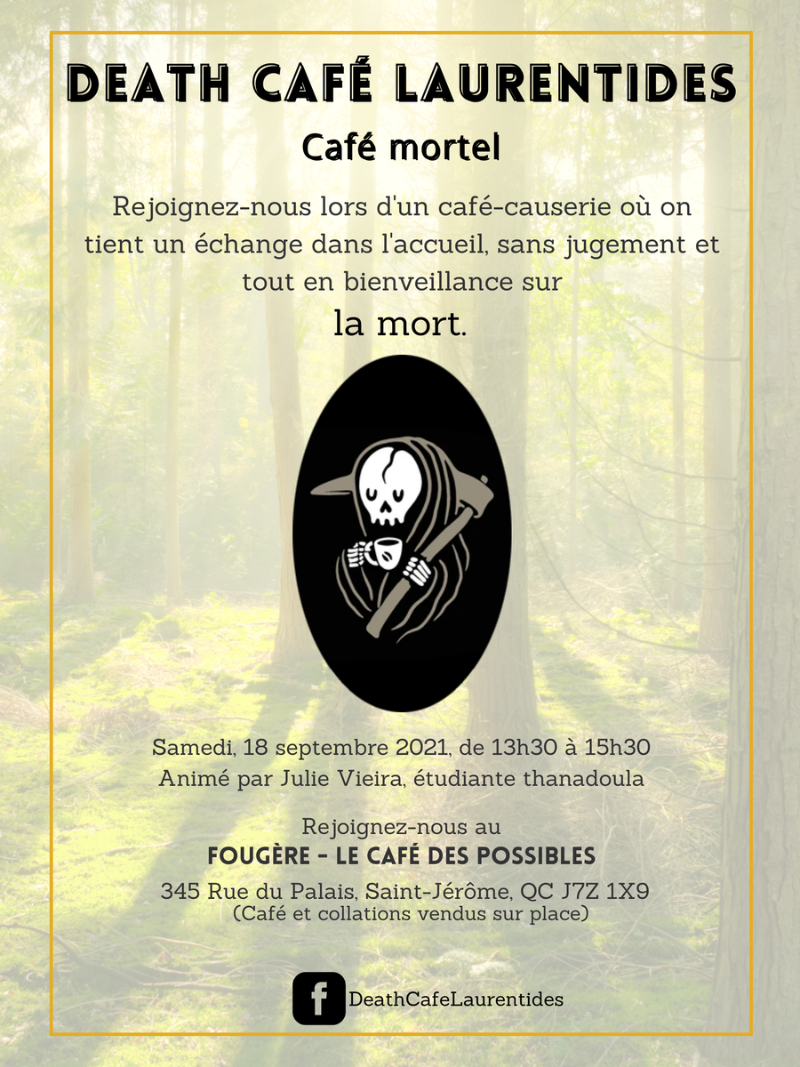 Café Mortel Laurentides - Death Cafe