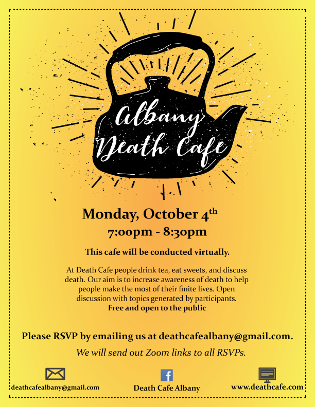 Virtual Death Cafe Albany EDT