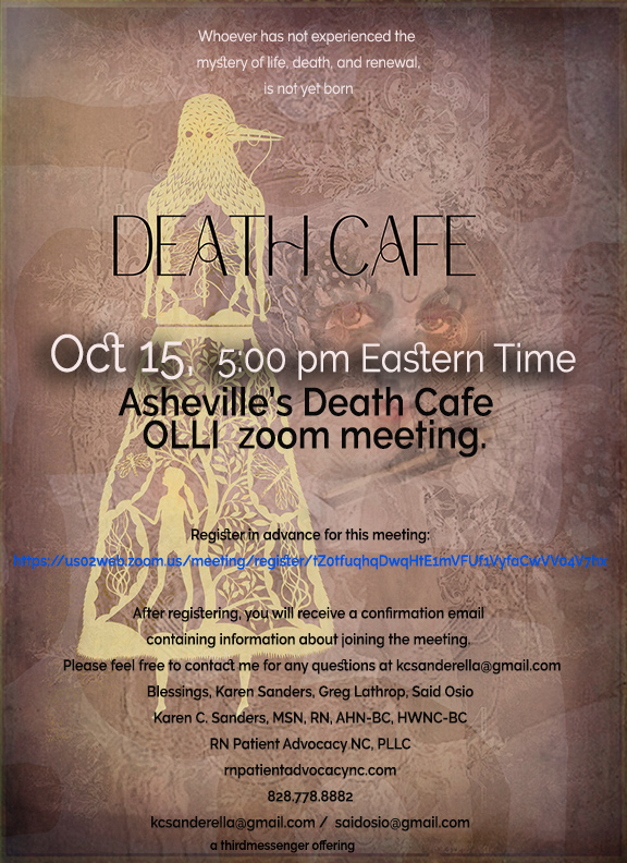 Asheville Online Death Cafe EDT