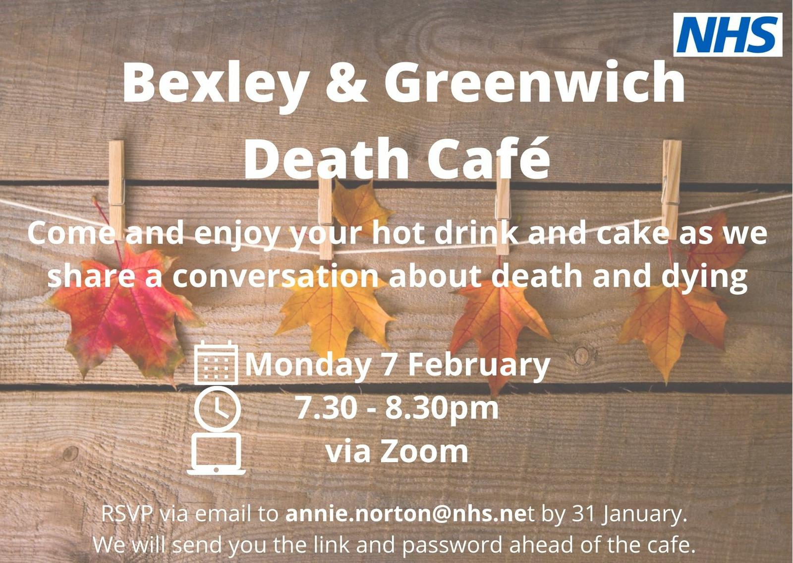 Bexley & Greenwich Online Death Cafe GMT