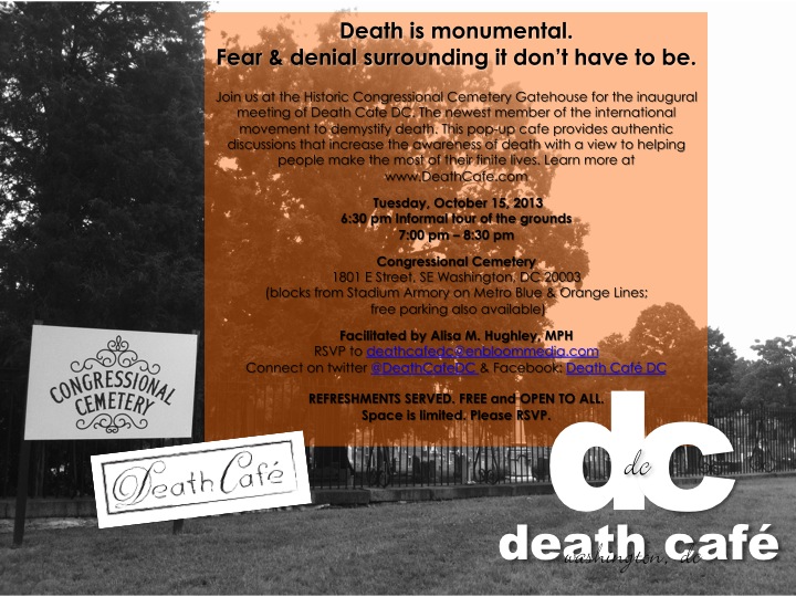 Death Cafe DC, Facing FEAR before All Hallow's Eve